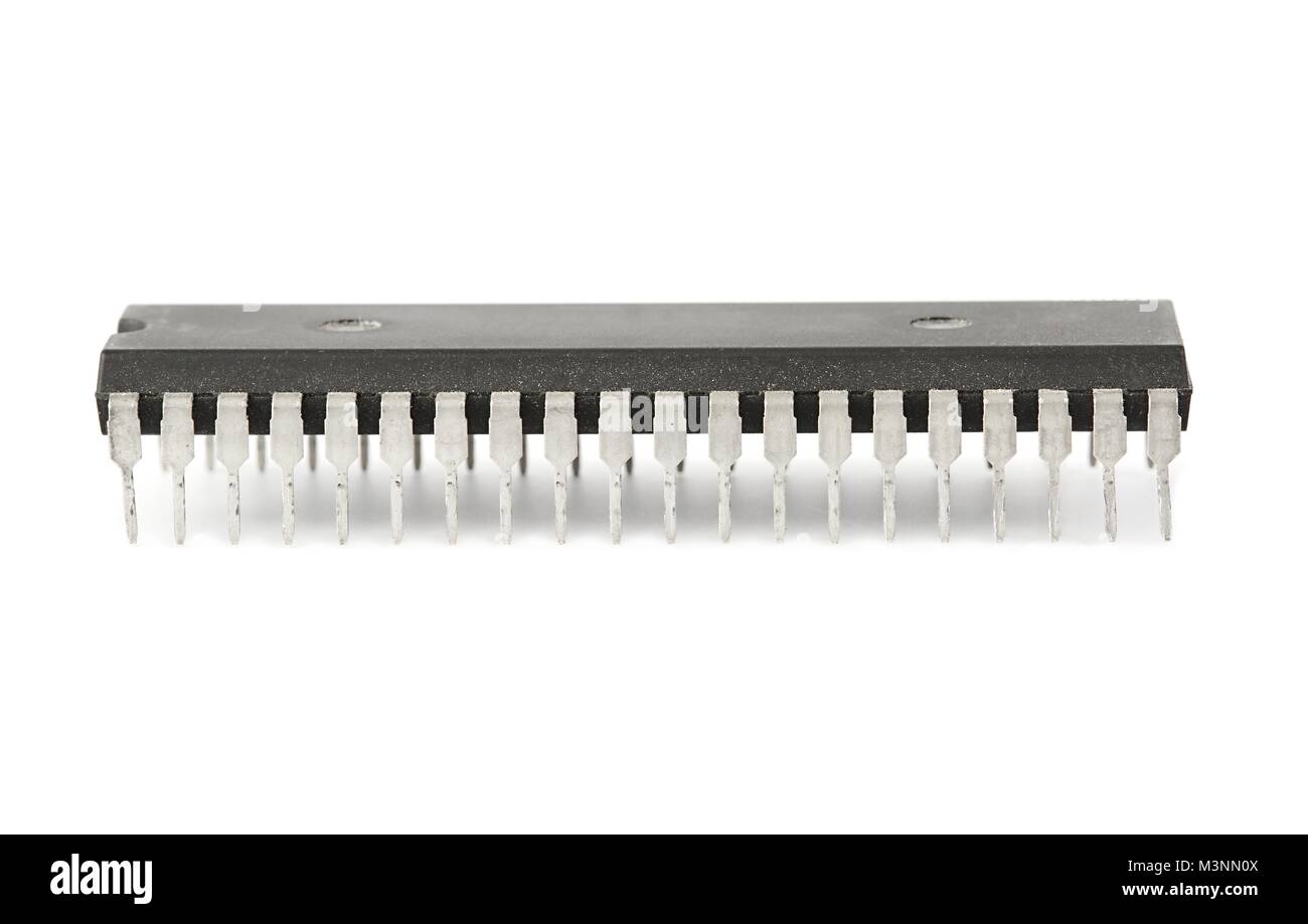 Vecchio chip di computer Foto Stock