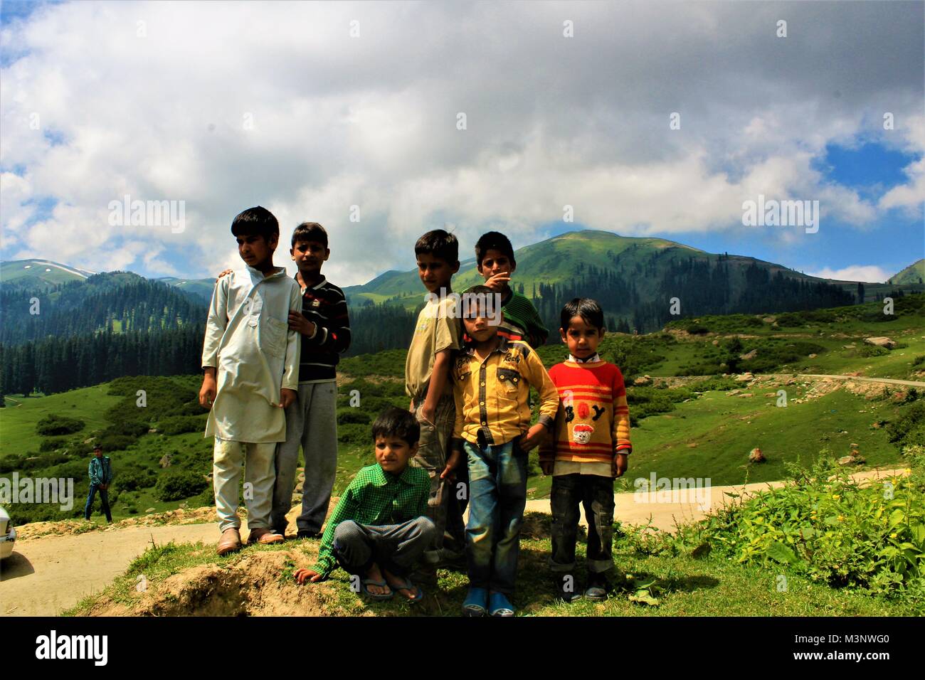 I bambini del Kashmir, Kashmir India, Asia Foto Stock