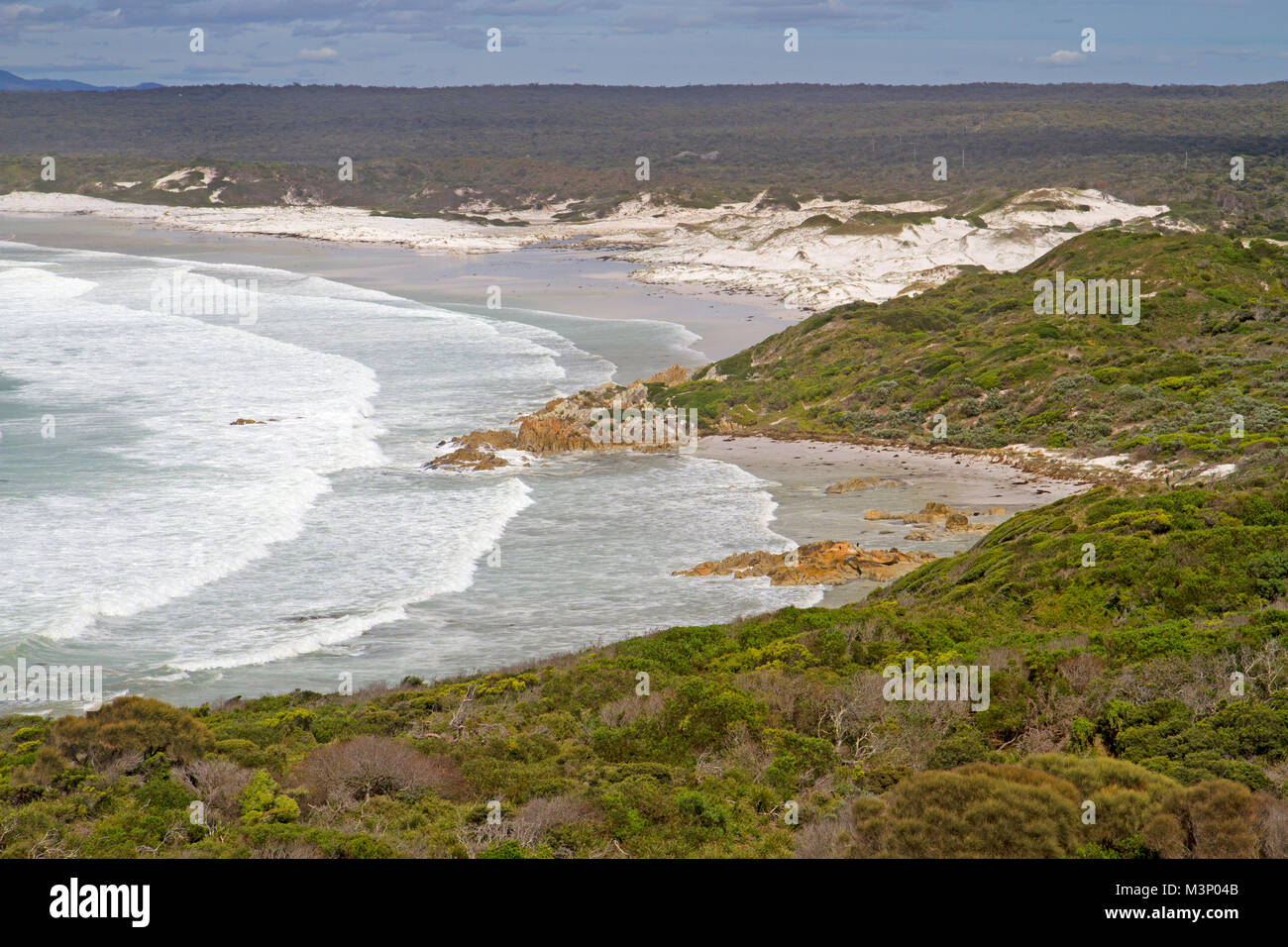 Spiaggia di Baia di incendi nei pressi di Eddystone Point Foto Stock
