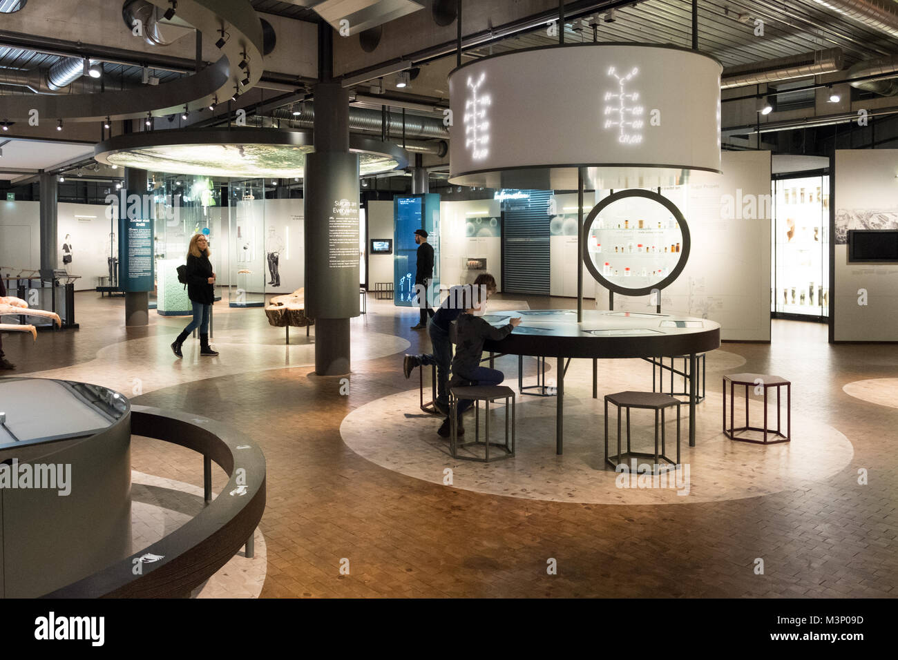 Berlino, Germania - Febbraio, 2018: all'interno del Museo Tedesco della Tecnologia (Deutsche Technikmuseum Berlin (DTMB)) Foto Stock