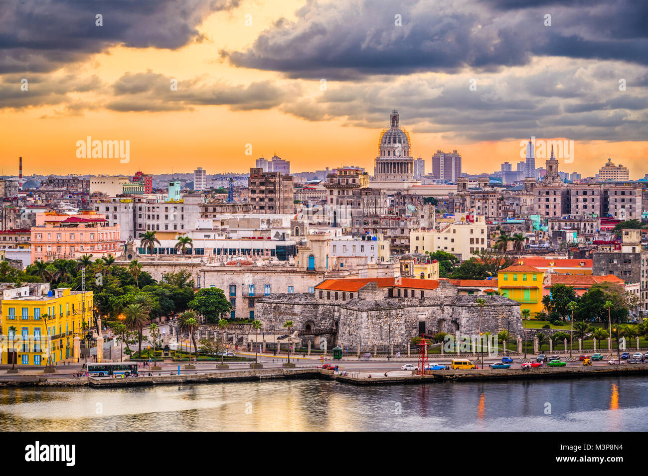 L'Avana, Cuba skyline del centro. Foto Stock