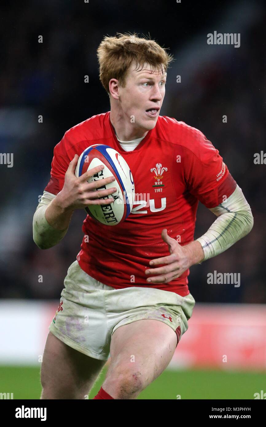 RHYS PATCHELL GALLES & SCARLETS INGHILTERRA E GALLES, NAT WEST 6 nazioni Twickenham, Londra, Inghilterra 10 febbraio 2018 DIE19695 Foto Stock