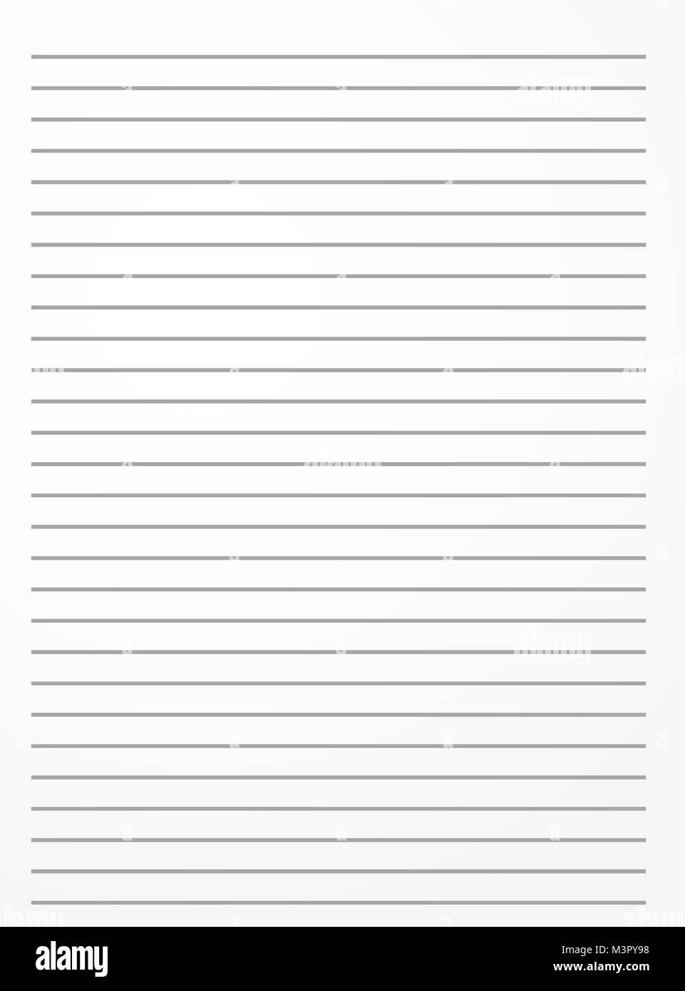 Notebook a strisce di carta. Fiancheggiata notepaper modello di sfondo Illustrazione Vettoriale