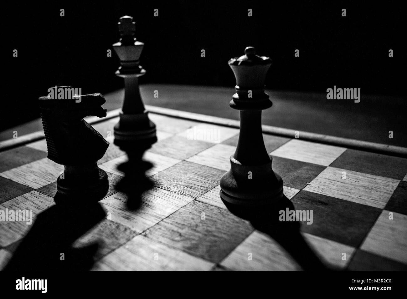 Gioco di scacchi Foto Stock