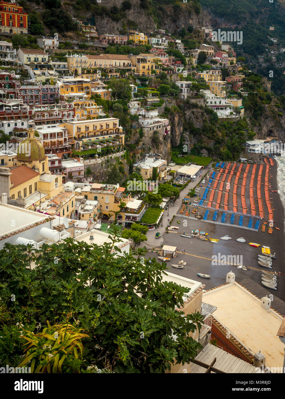 Costa di Amalfi - Positano città in Italia Foto Stock