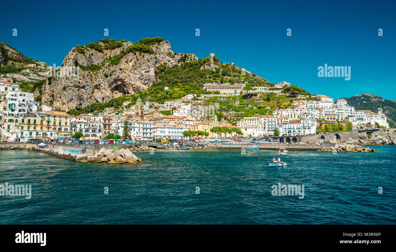 Amalfi in Campania, Italia Foto Stock