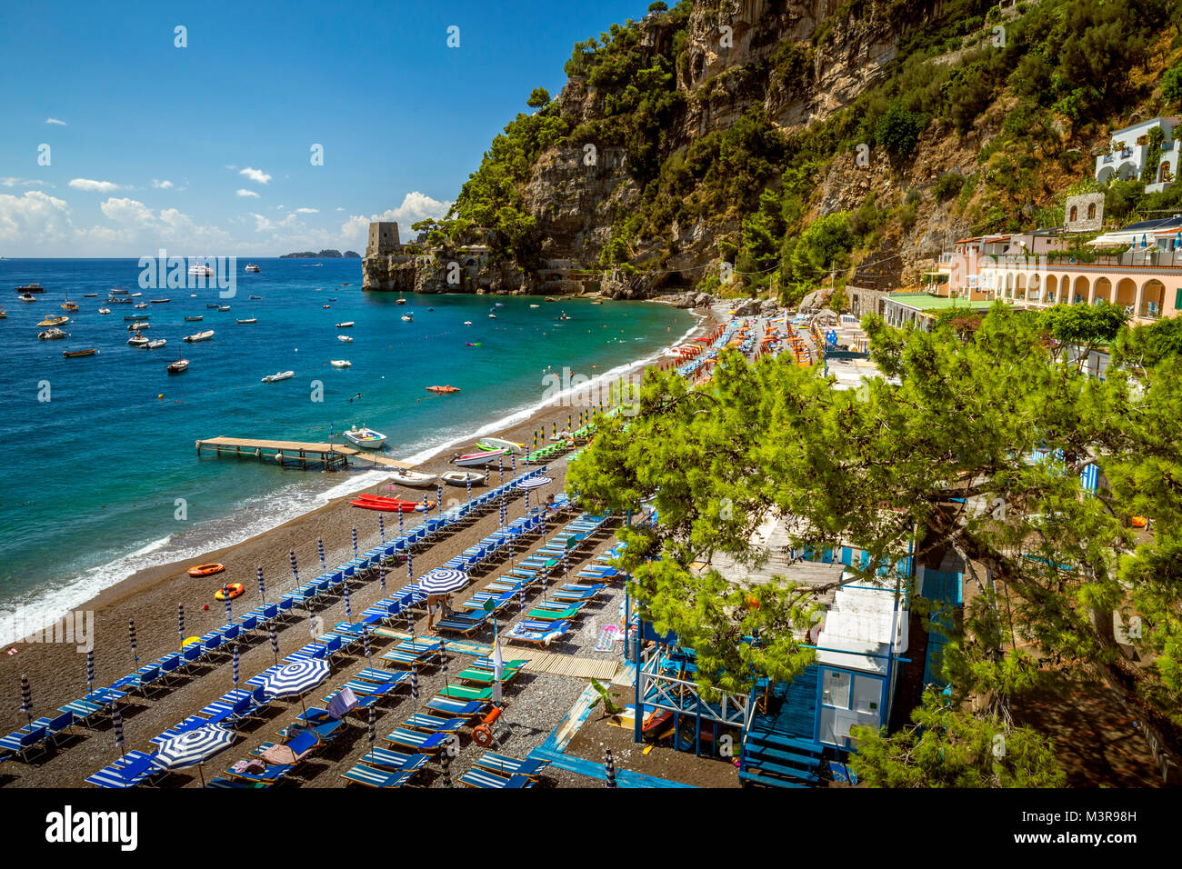 Splendida Positano. Costiera Amalfitana, Italia Foto Stock