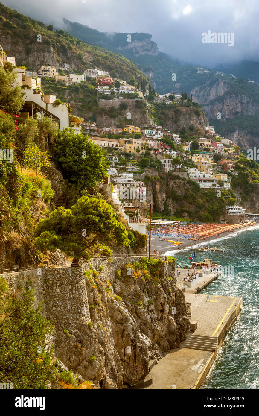 Splendida Positano. Costa di Amalfi, Italia Foto Stock