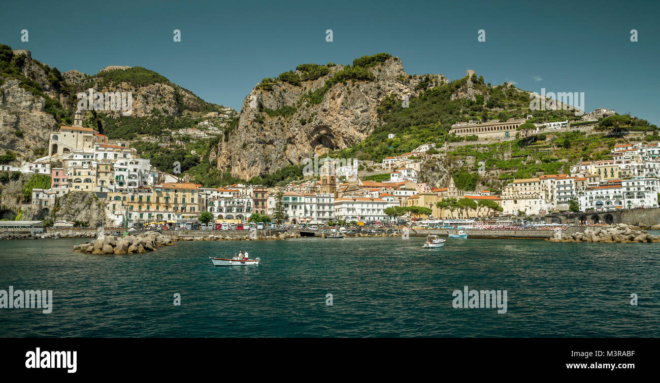 Amalfi cittadina sulla costa di Amalfi in Italia Foto Stock