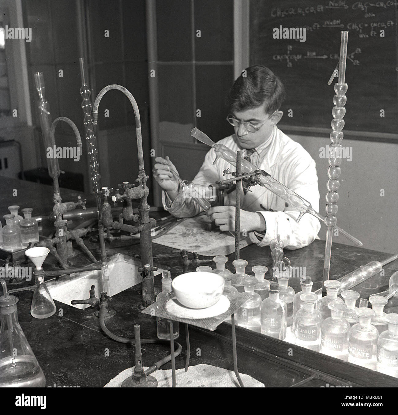 Sout west Technical College, nel laboratorio di scienze Foto Stock