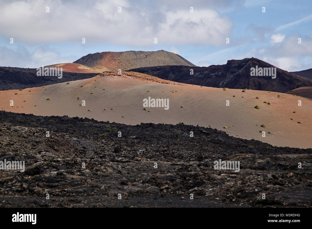 Parco Nazionale di Timanfaya, Lanzarote Foto Stock