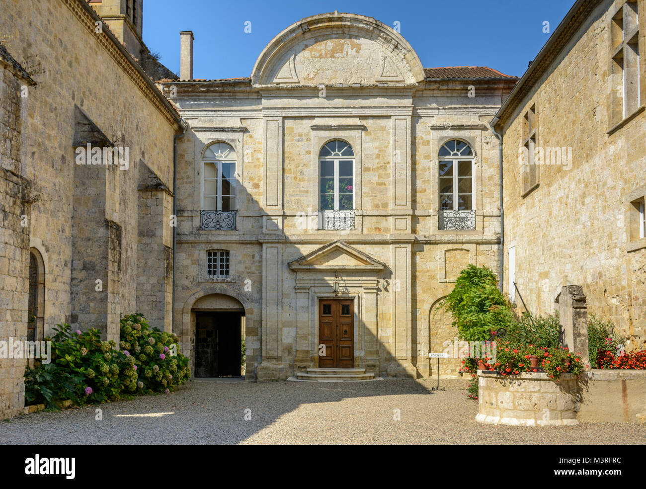 Chateau de Cassaigne (Château de Cassaigne), un famoso produttore di armagnac e vino in Cassaigne, Gers (Guascogna), Occitanie (Midi-Pyrénées), Francia Foto Stock