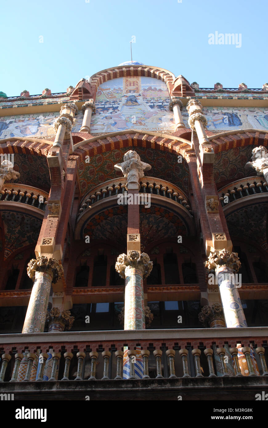 Le immagini della soleggiata Barcellona, Spagna preso in inverno Foto Stock