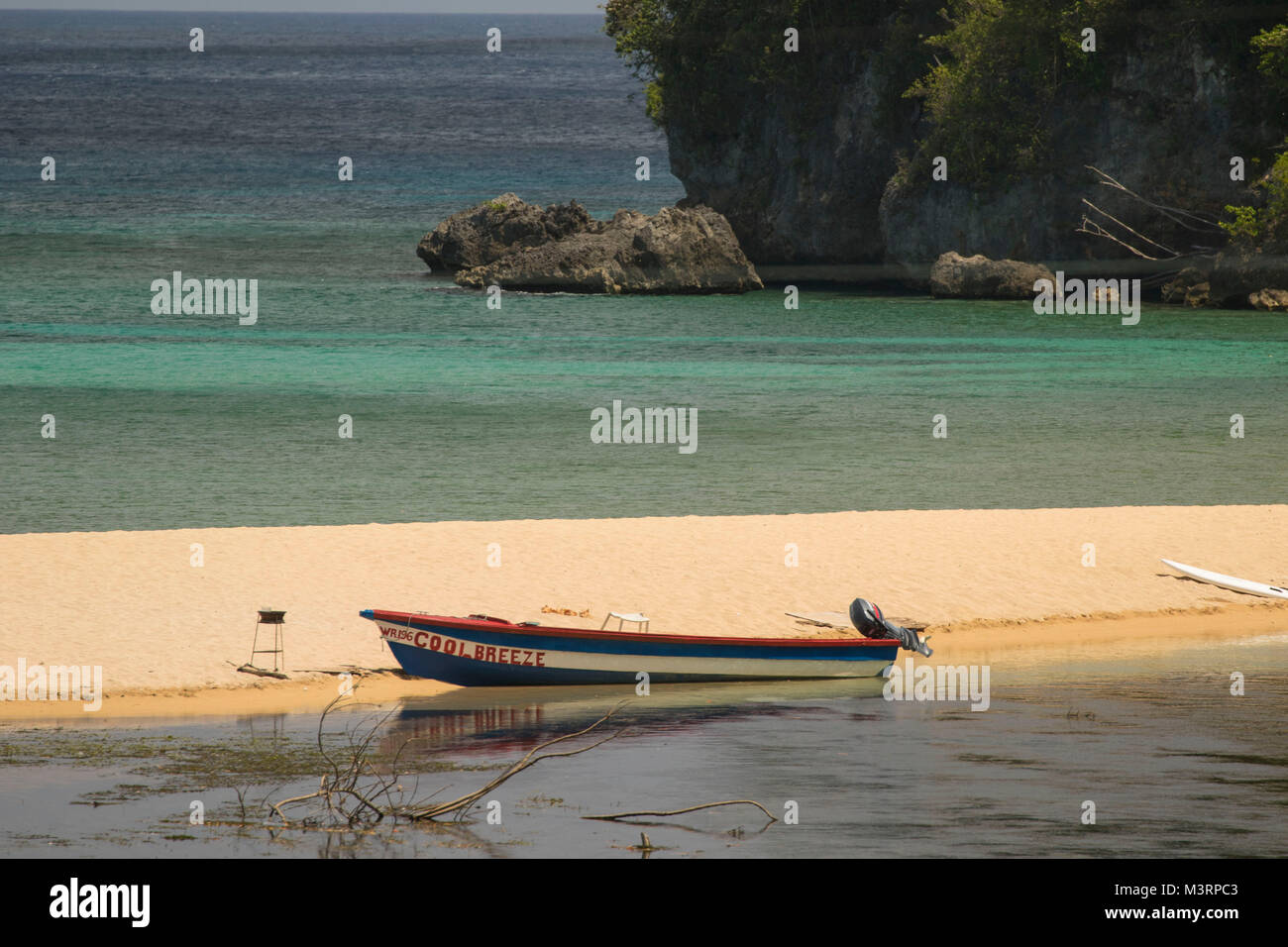 Spiaggia di reggae Ocho Rios, Giamaica, West Indies, dei Caraibi Foto Stock