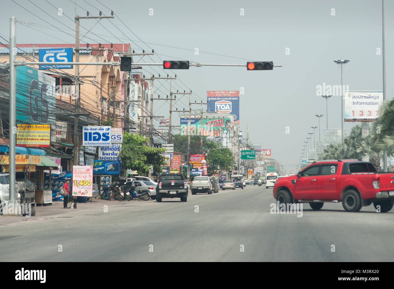 Pattaya Sukhumvit Road Thailandia Foto Stock
