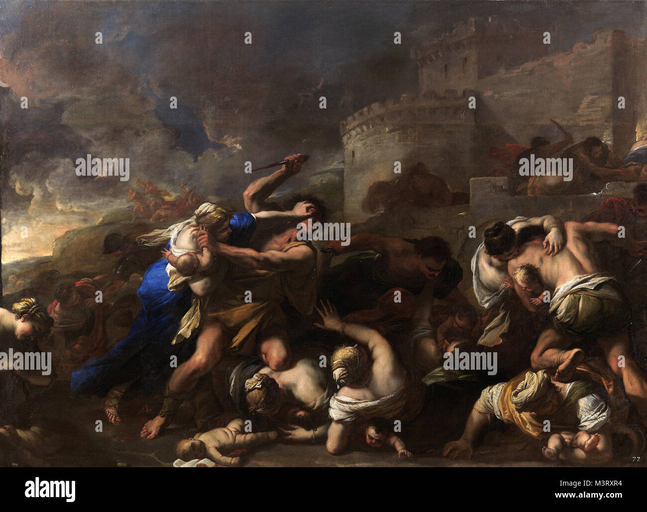 Luca Giordano - LA STRAGE DEGLI INNOCENTI Foto stock - Alamy