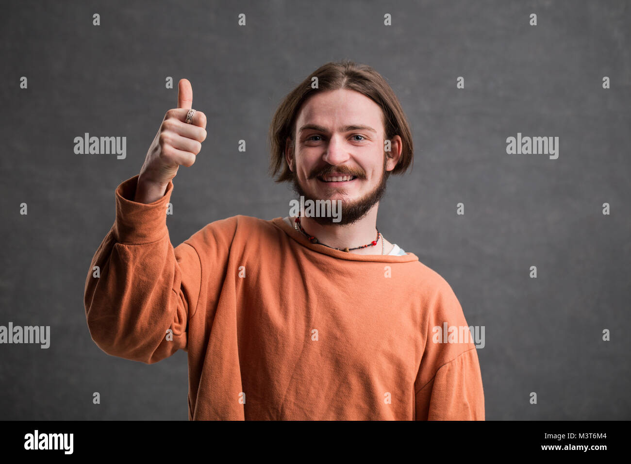 Ritratto di Blogger maschio Foto Stock