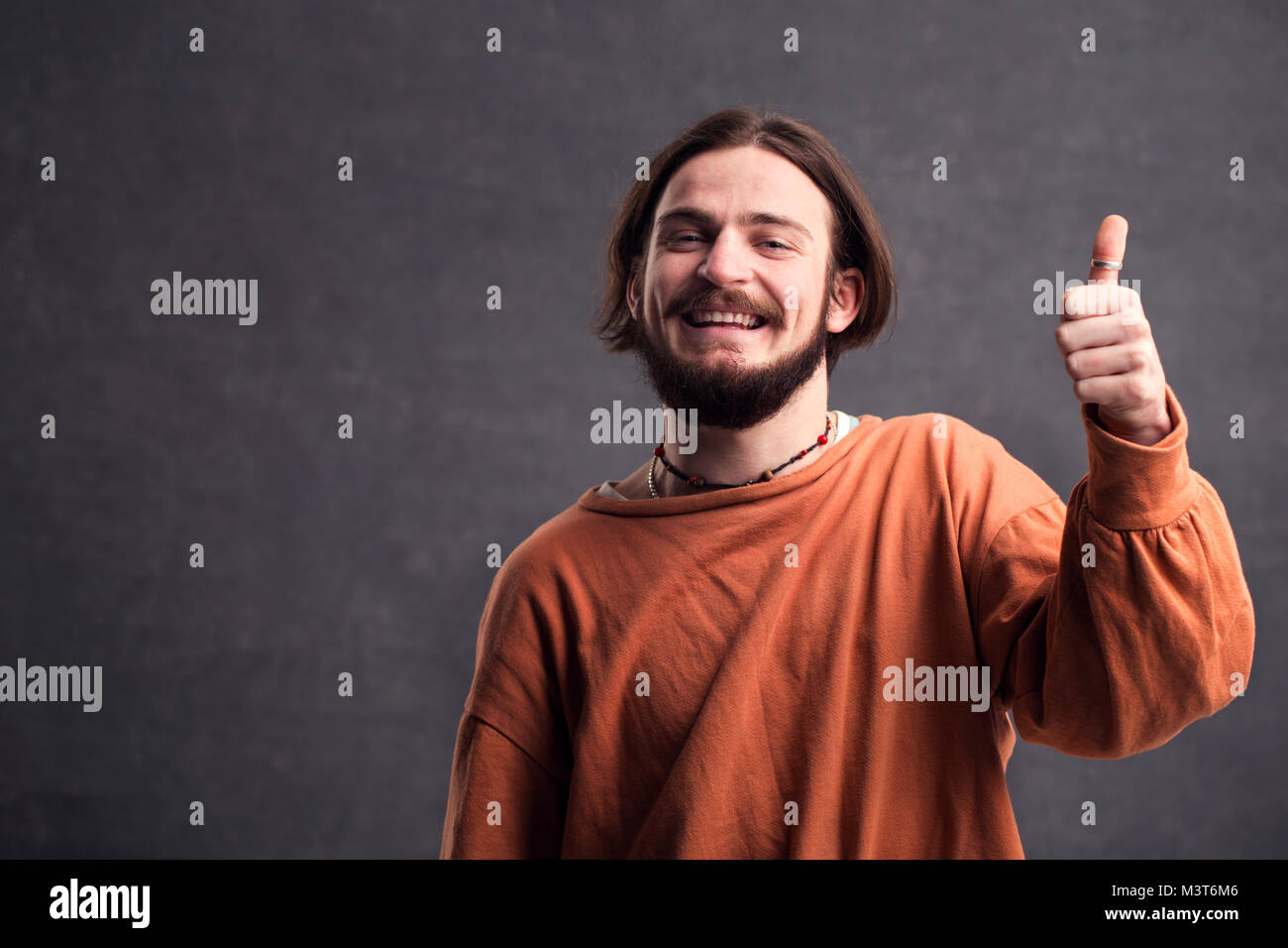 Ritratto di Blogger maschio Foto Stock