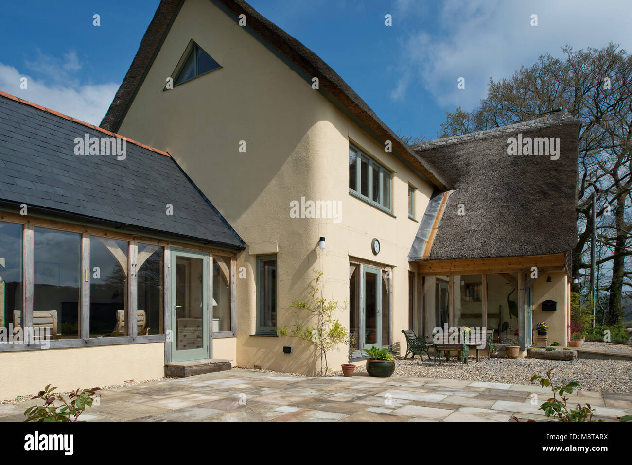 'Springhayes', un auto-costruire casa Ashcolme im, Devonshire con proprietari David & Lucy sfera. Foto Stock 'Springhayes', un auto-costruire casa Ashcolme im, Devonshire con proprietari David & Lucy sfera. Foto Stock