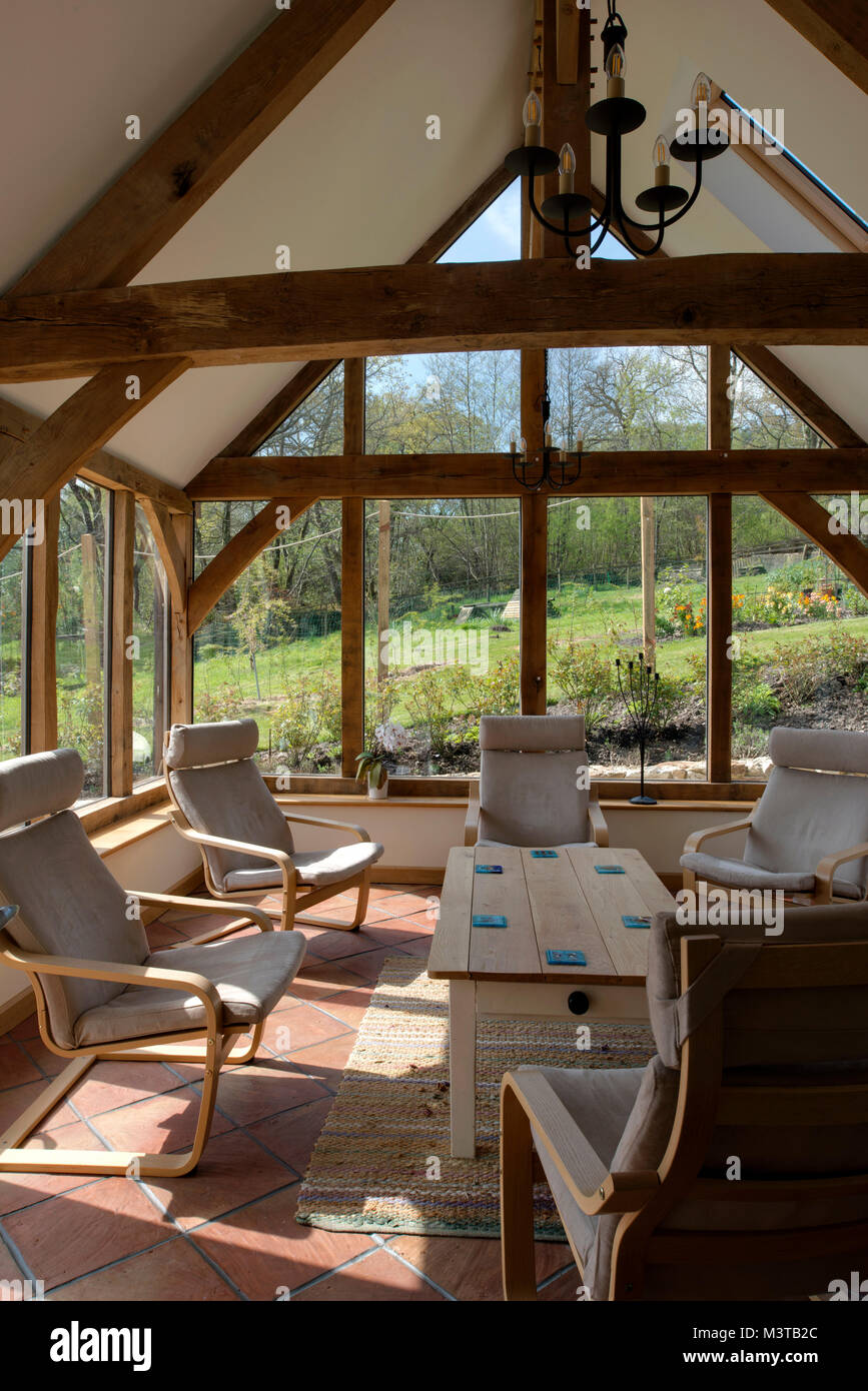 'Springhayes', un auto-costruire casa Ashcolme im, Devonshire con proprietari David & Lucy sfera. Foto Stock 'Springhayes', un auto-costruire casa Ashcolme im, Devonshire con proprietari David & Lucy sfera. Foto Stock