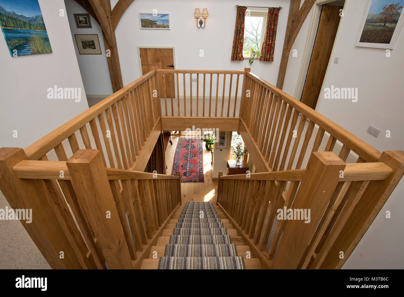 'Springhayes', un auto-costruire casa Ashcolme im, Devonshire con proprietari David & Lucy sfera. Foto Stock 'Springhayes', un auto-costruire casa Ashcolme im, Devonshire con proprietari David & Lucy sfera. Foto Stock