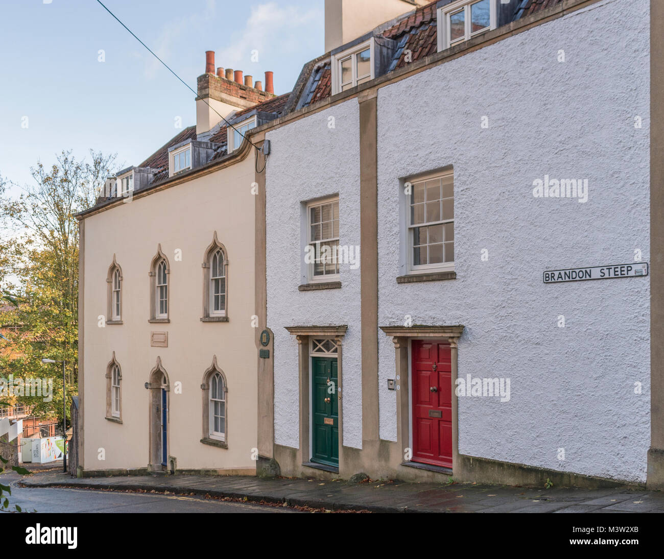 Il bel dipinto di terrazze di Bristol, Regno Unito Foto Stock
