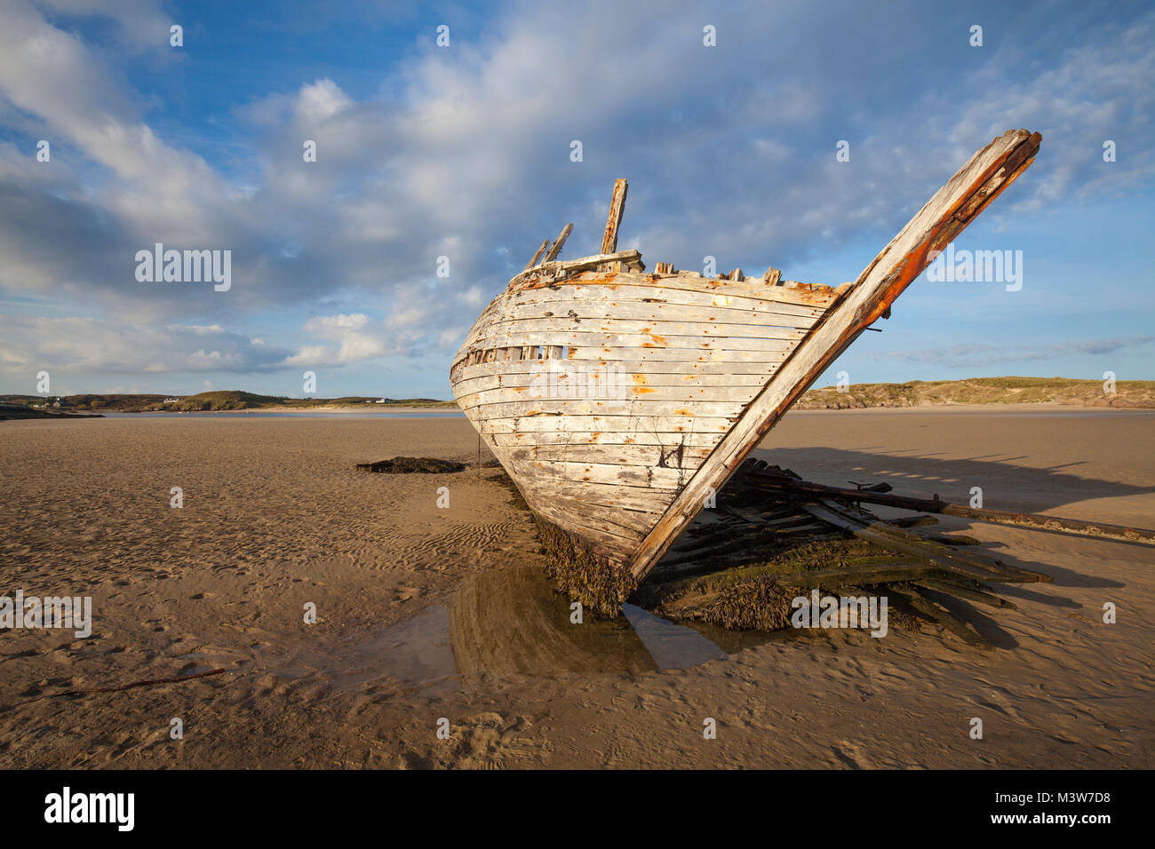 Bad Eddie's naufragio, Bunbeg, Gweedore, County Donegal, Irlanda. Foto Stock