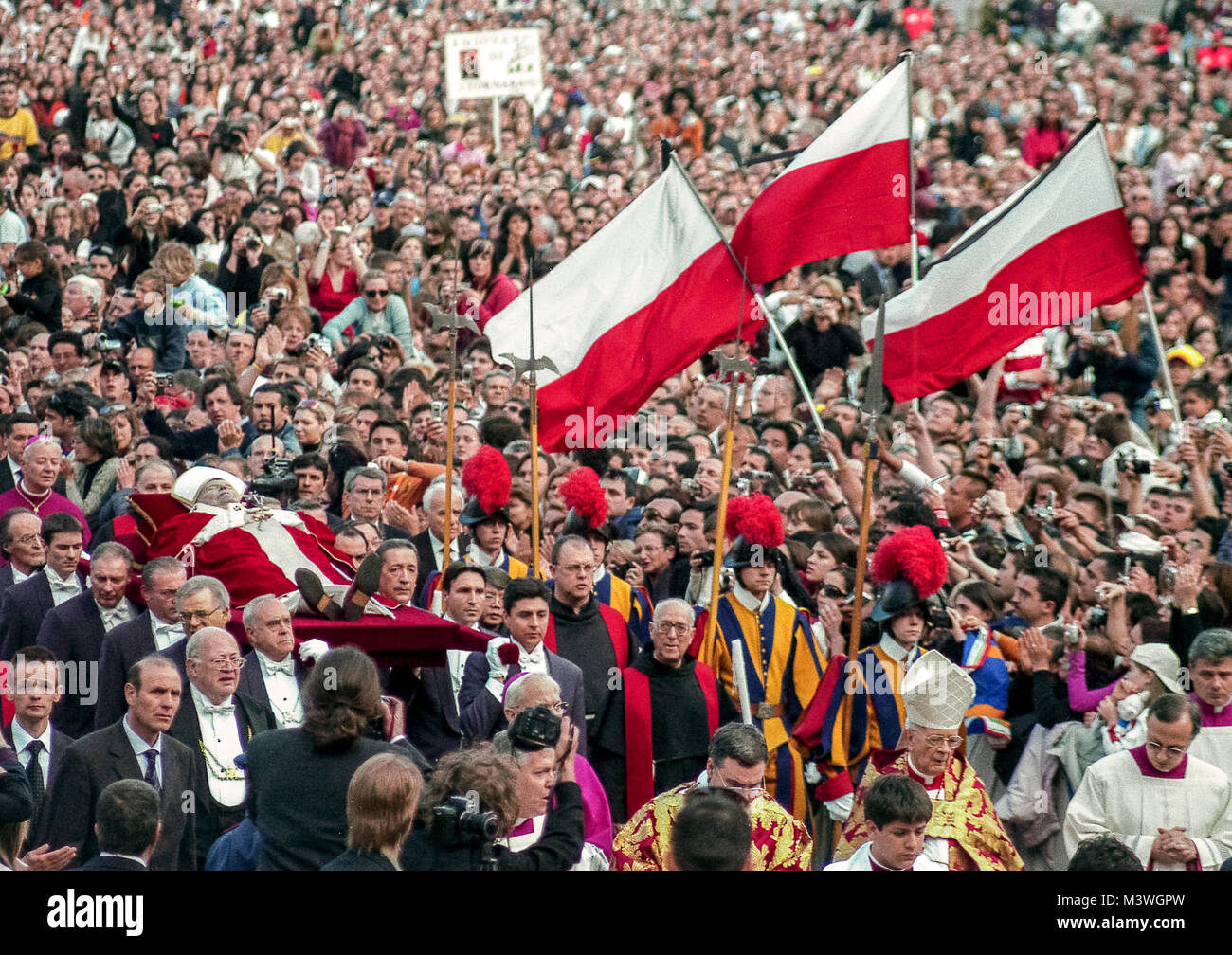Per i funerali di papa giovanni paolo ii immagini e fotografie stock ad
