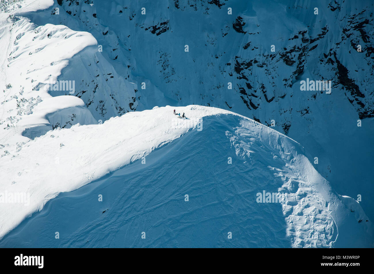 La maggior parte verticale in Nord America, il monte MacKenzie nelle Montagne Rocciose offre abbondanza di sci estremo (e ricreativi) a Revelstoke Mountain. Foto Stock