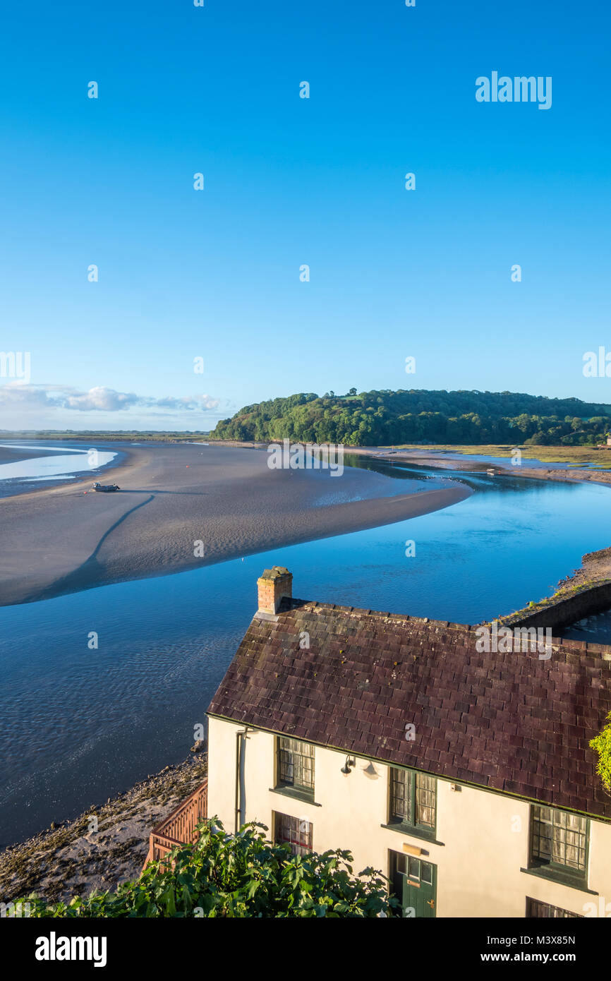 Dylan Thomas Boathouse Laugharne Carmarthenshire Galles Foto Stock