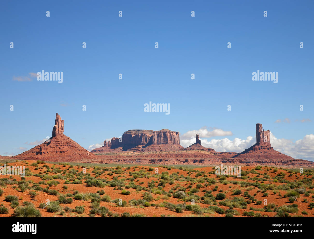 Il Monument Valley il paesaggio del deserto in Arizona Foto Stock