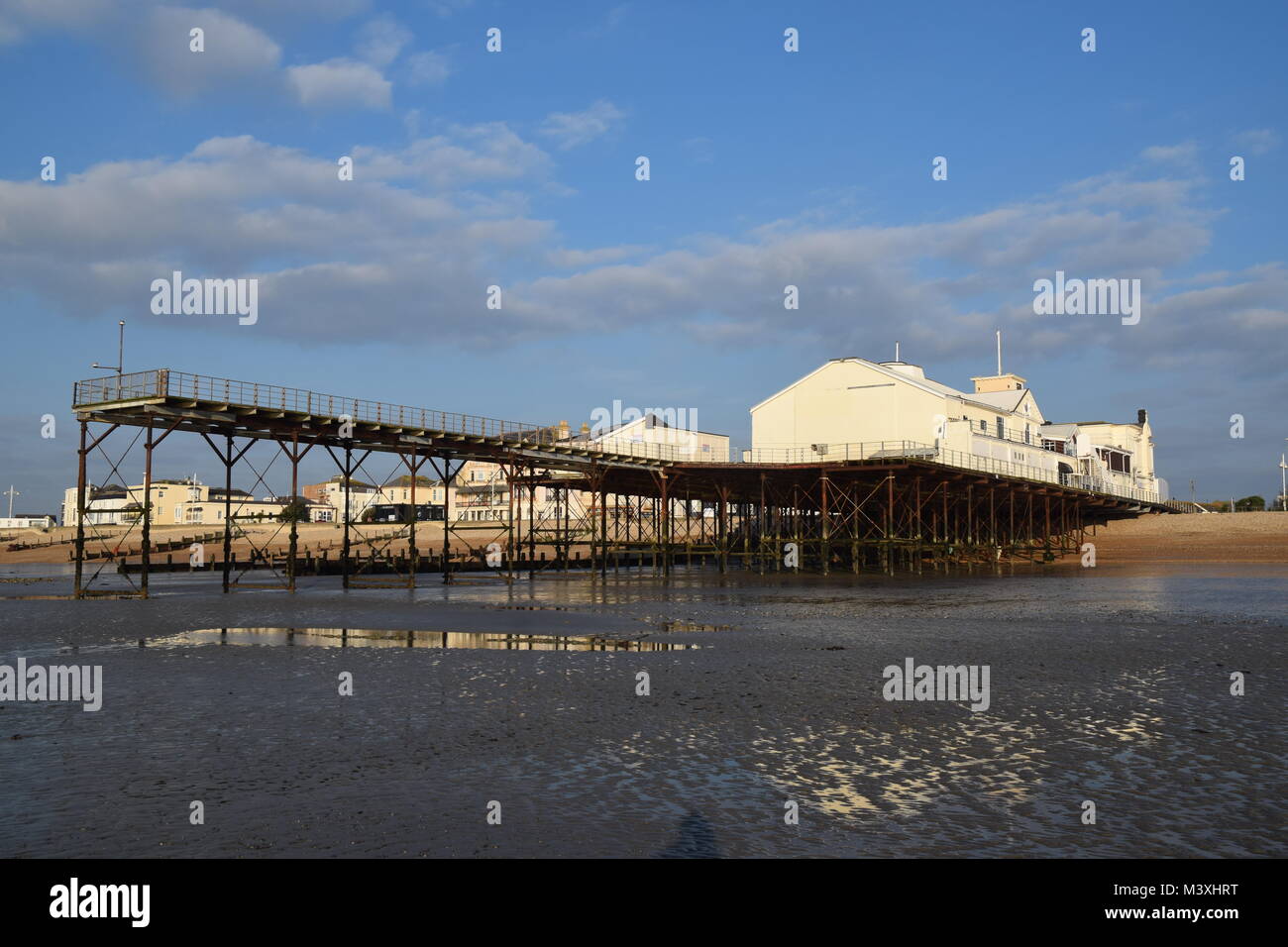 PIER, BOGNOR REGIS, Regno Unito a molto bassa marea febbraio 6th, 2018 Foto Stock