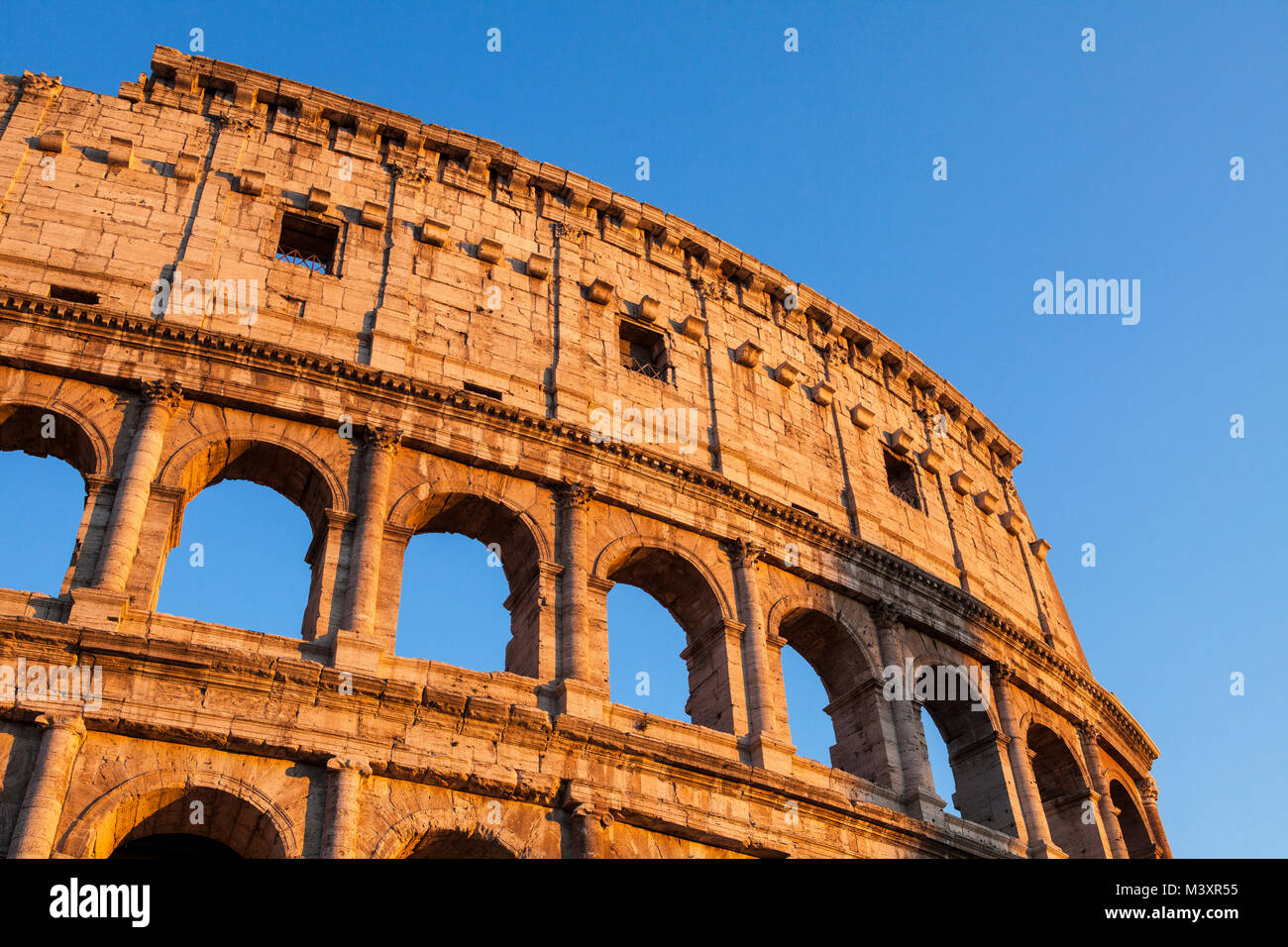 Immagine di interesse storico Colosseo a Roma, Italia Foto Stock