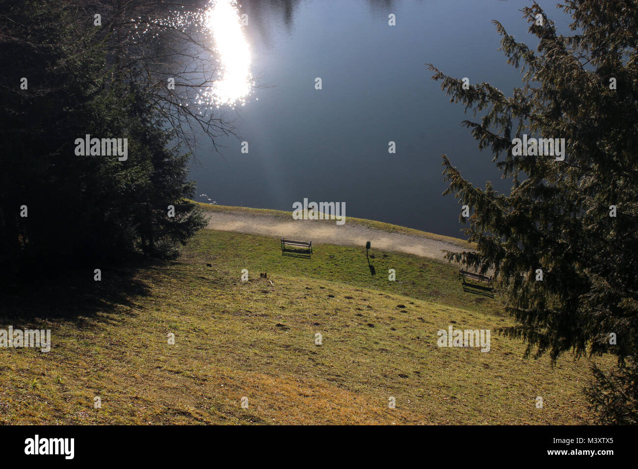 riflessione del lago Foto Stock