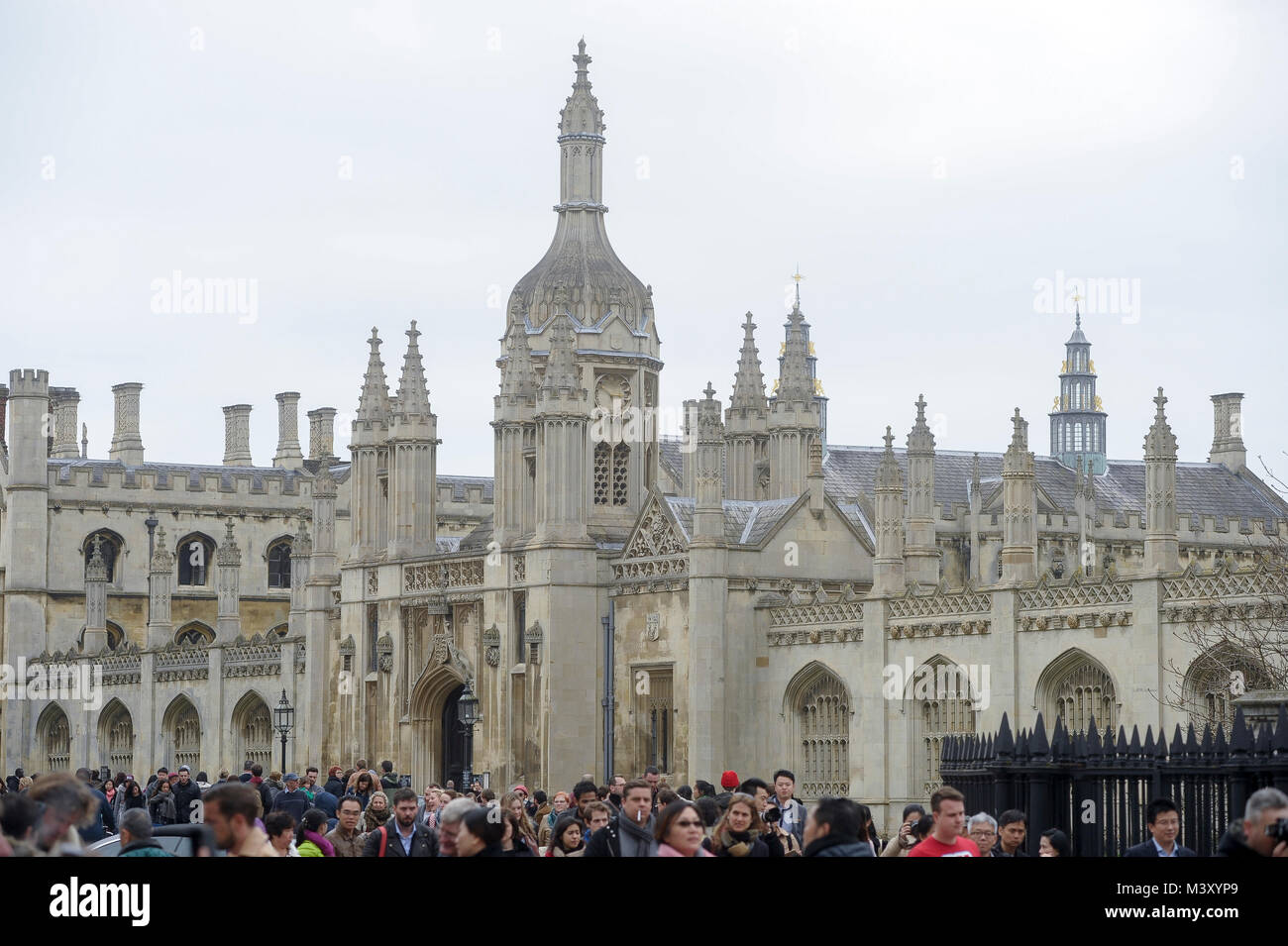 King's College, Università di Cambridge una delle più antiche università del mondo. Centro storico di Cambridge, Cambridgeshire, England, Regno Kin Foto Stock