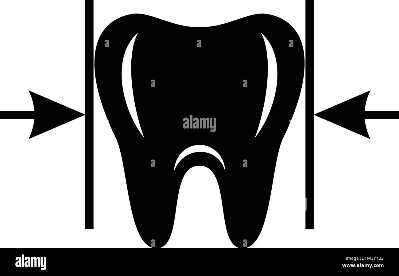 Buon dente, icona di stile semplice Illustrazione Vettoriale