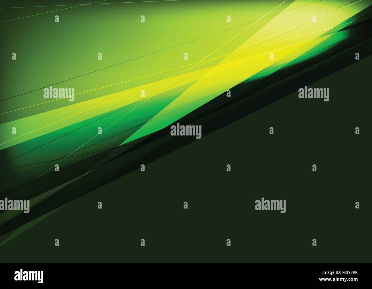 Verde scuro e nero astrazione di vettore di design con strisce e linee Illustrazione Vettoriale