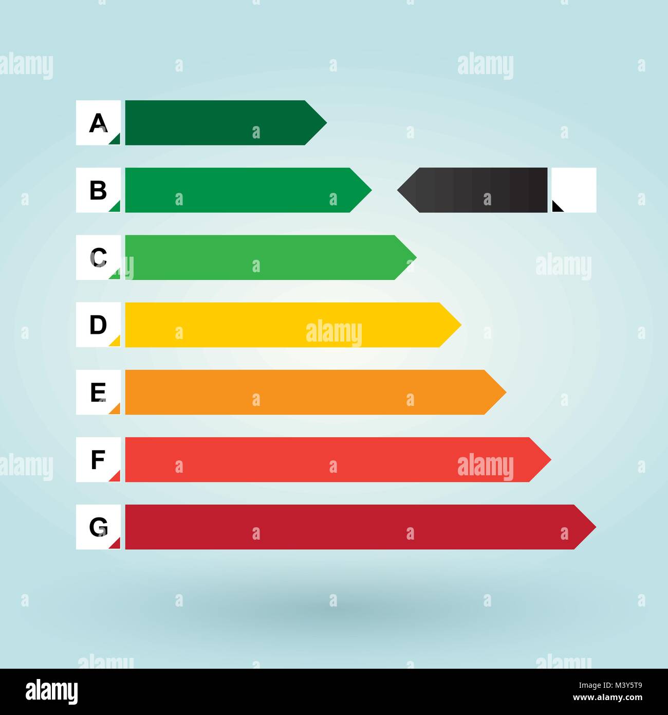 Semplice etichetta energetica Illustrazione Vettoriale