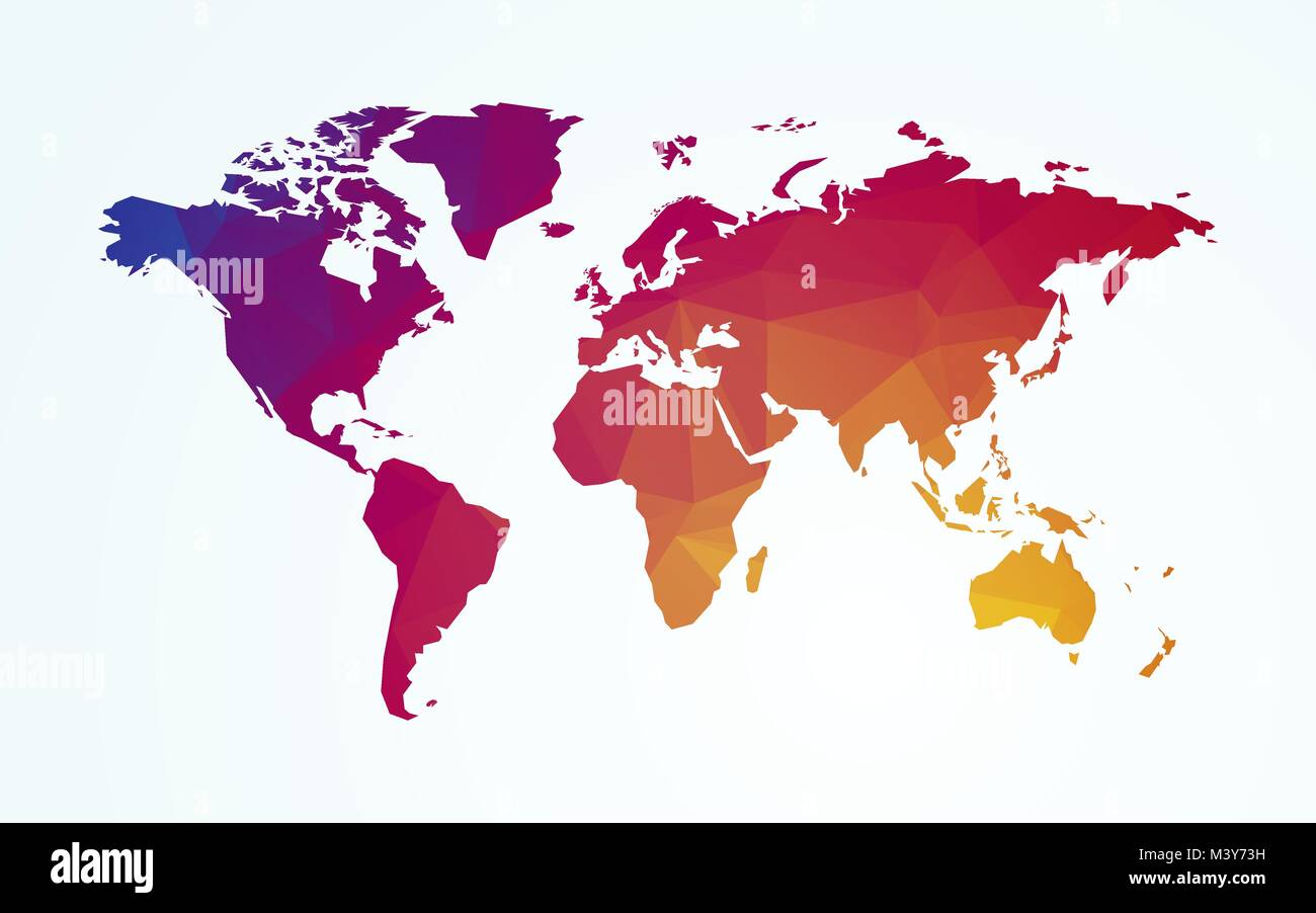 Mappa mondo colore forma geometrica texture Illustrazione Vettoriale Mappa mondo colore forma geometrica texture Illustrazione Vettoriale