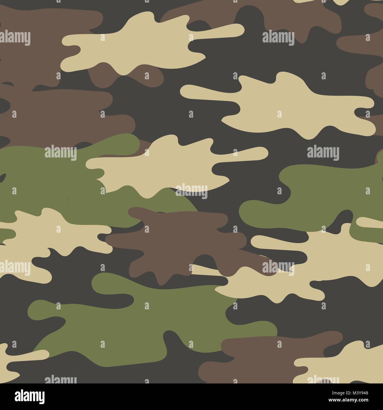 Il camuffamento Seamless Pattern. Militare esercito di ripetizione Texture  . Verde Oliva marrone Colori di sfondo di foresta Immagine e Vettoriale -  Alamy