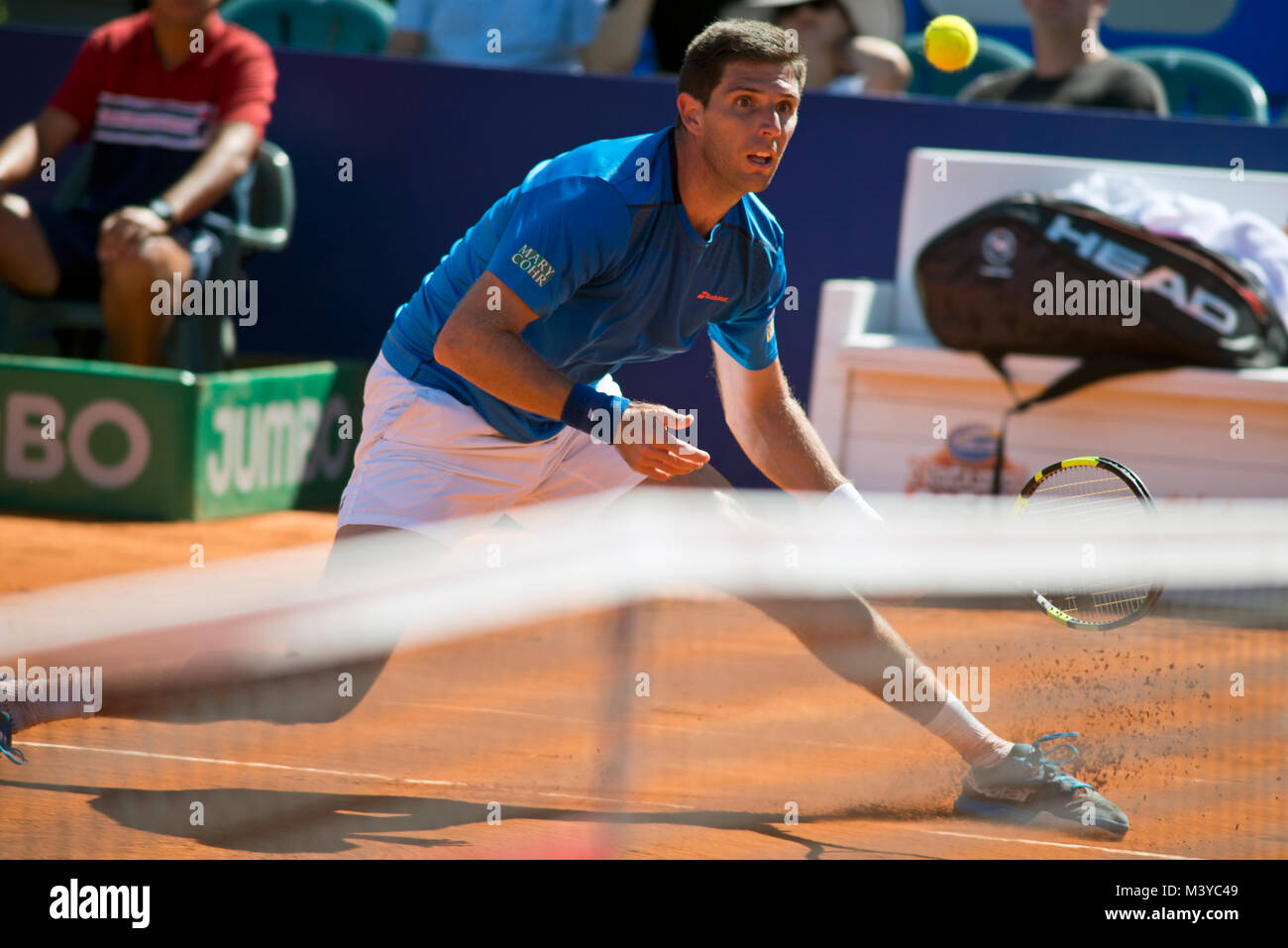 Buenos Aires, Argentina. 12 Feb, 2018. Federico Delbonis (Argentina) - Argentina Open 2018 Credit: Mariano Garcia/Alamy Live News Foto Stock