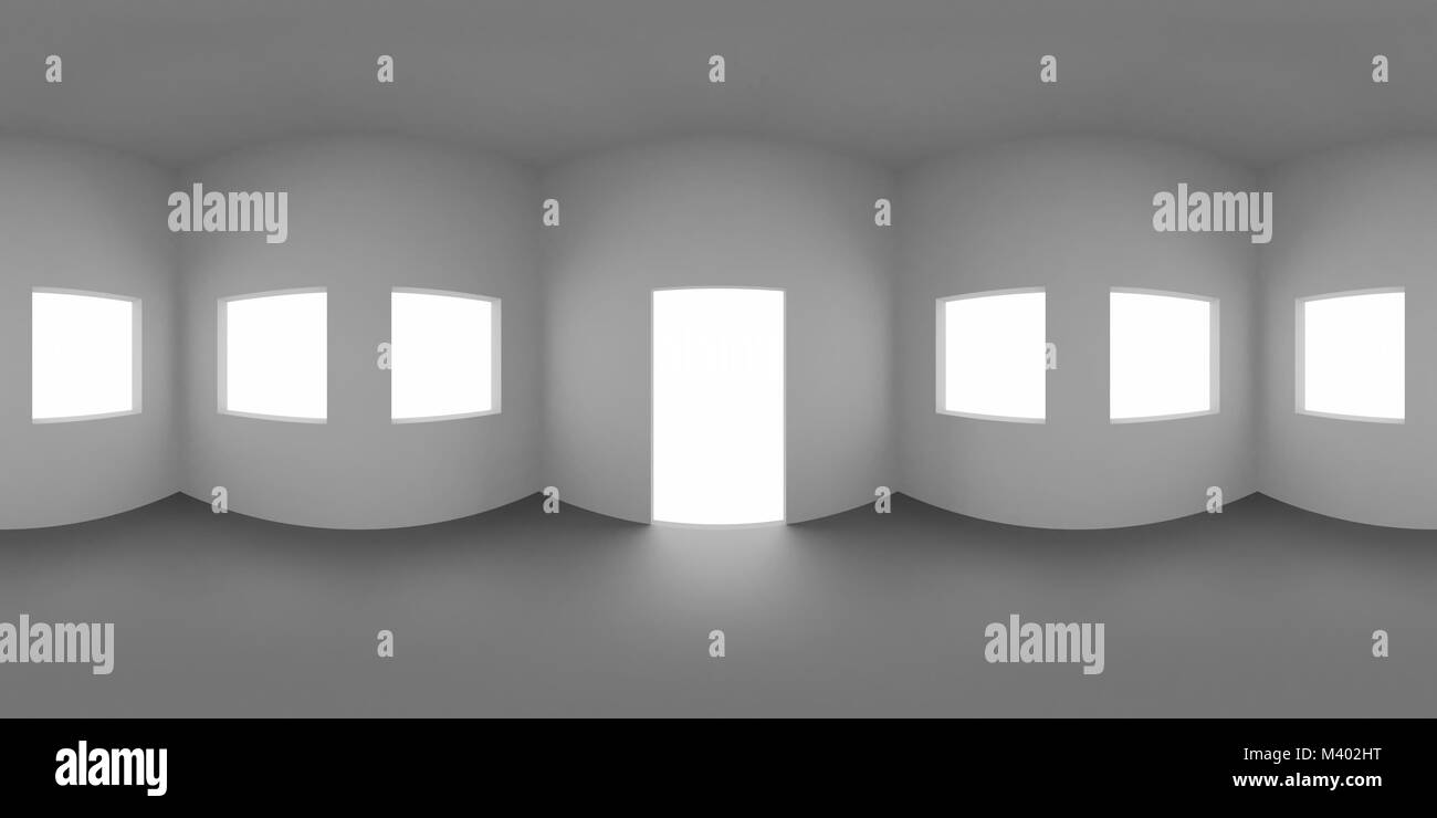 HDRI environment map, astratto panorama sferica sfondo, la sorgente di luce (rendering 3d'illustrazione) Foto Stock