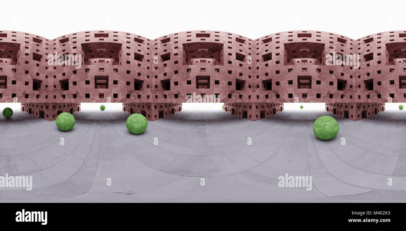 Abstract HDRI environment map, sferica panorama sullo sfondo, la sorgente di luce (rendering 3D render equirettangolare) Foto Stock