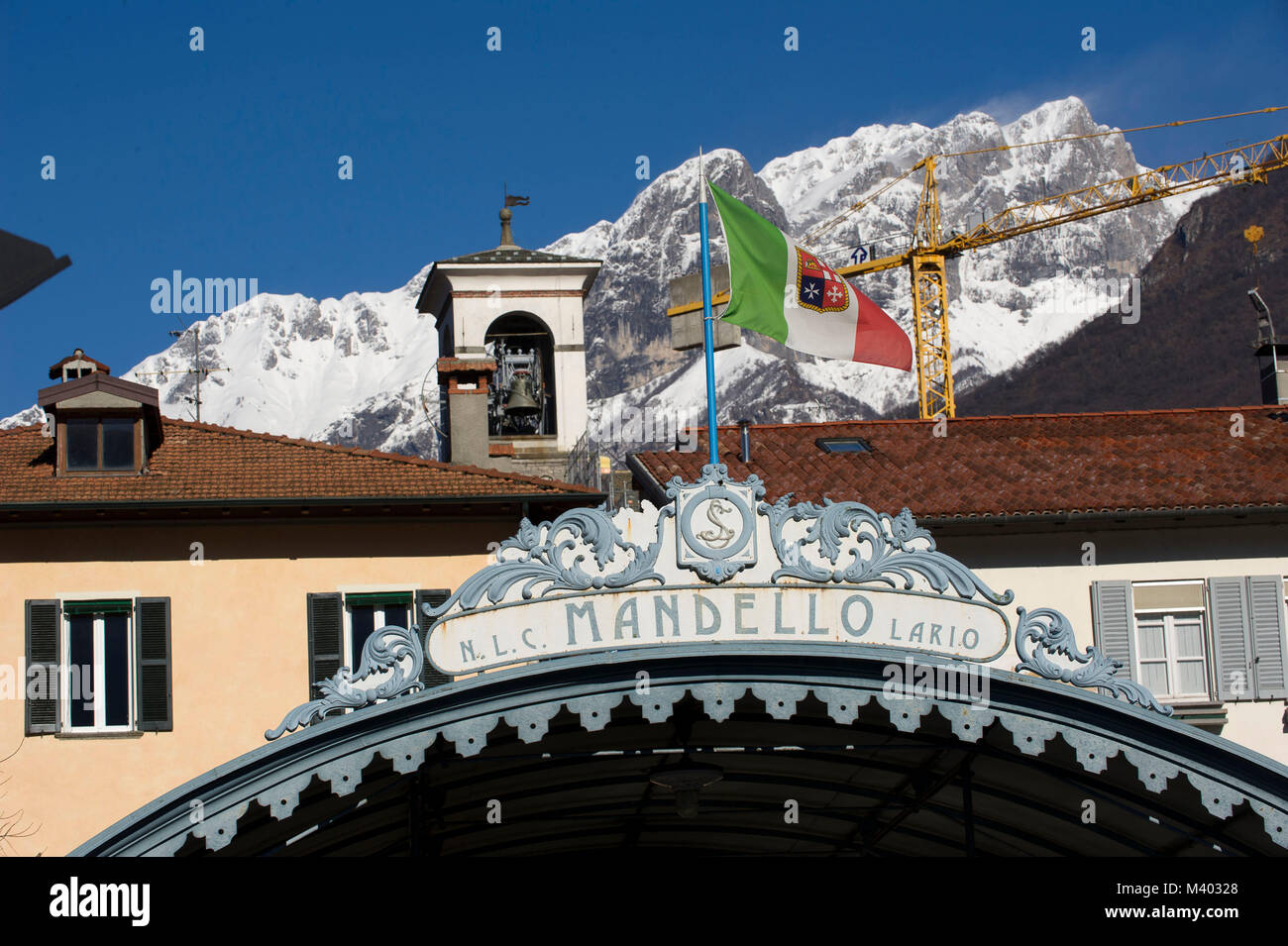 L'Italia, Lombardia, Lago di Como, Mandello del Lario Foto Stock
