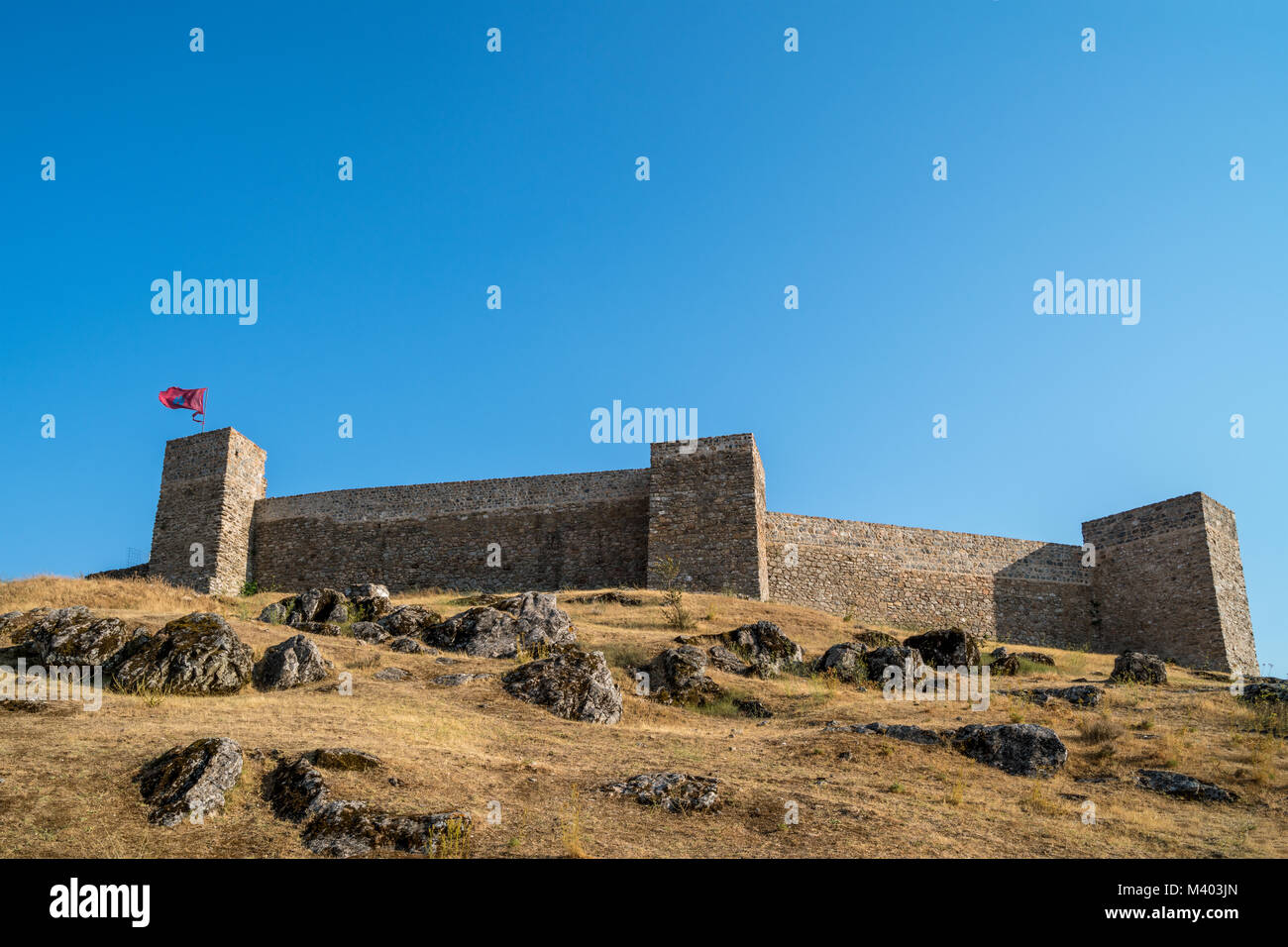 Castello di Aracena, provincia di Huelva, Andalusia, Spagna Foto Stock