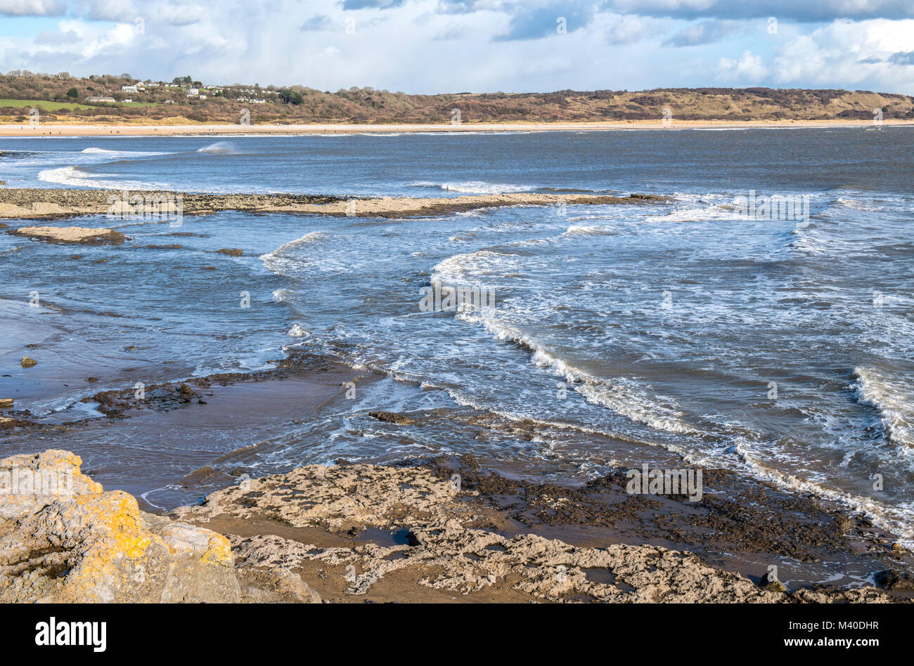 Spiaggia di Newton Porthcawl Galles del Sud Foto Stock