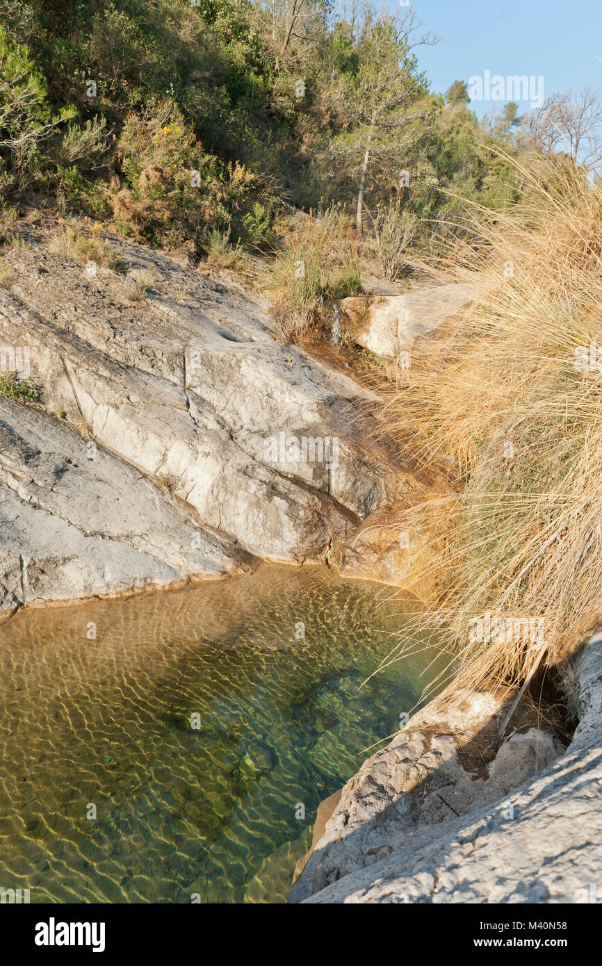 Primavera naturale a Fuentes de Ayódar, Costa del Azahar, Spagna Foto Stock