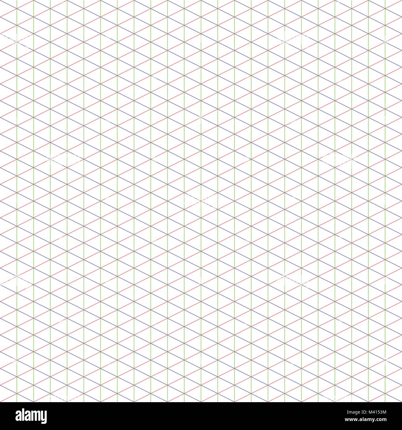 2:1 di grandi dimensioni griglia isometrica ideale per pixel art, con tre assi: x, y, z. Illustrazione Vettoriale