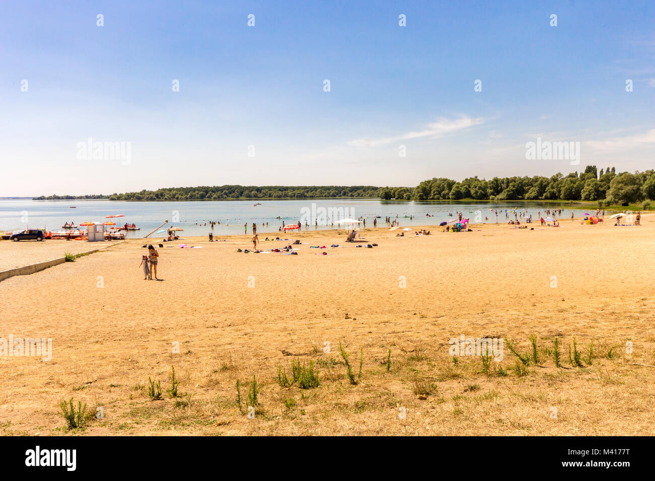 Il Lac d'Orient (East Lake) o Lac-réservoir Senna, un uomo fatto serbatoio lago situato nel dipartimento di Aube, Grand regione Est, Francia e uno di Foto Stock
