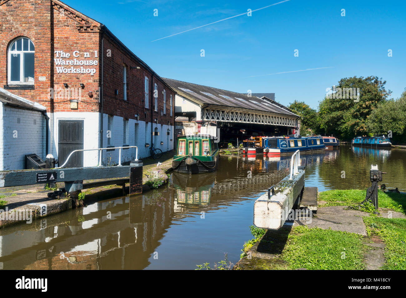 Chester porto canale, XVIII secolo, trasporti, Telford, centro di Chester, Inghilterra, Foto Stock